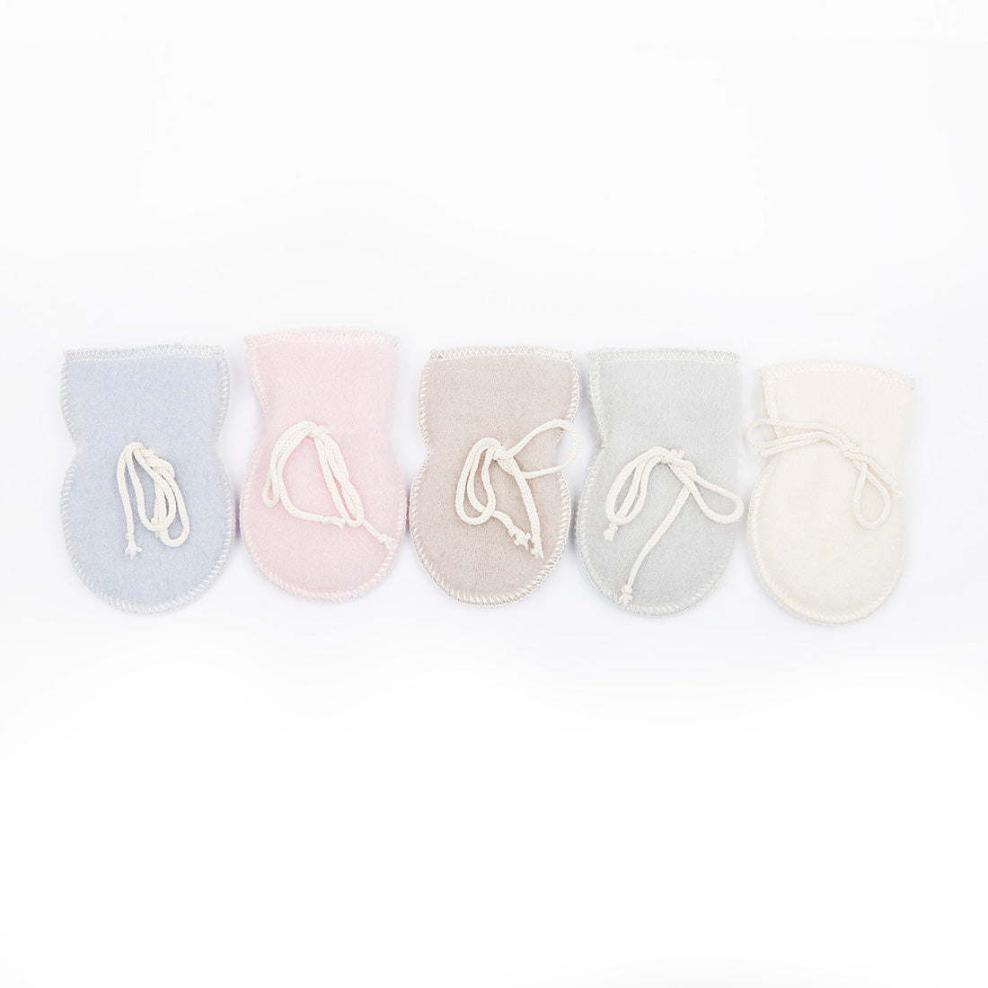 LANACare Baby Mittens in Organic Merino Wool - SOFT PINK