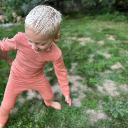 HOCOSA Kids' Long-Sleeve Shirt in Organic Cotton/Wool/Silk