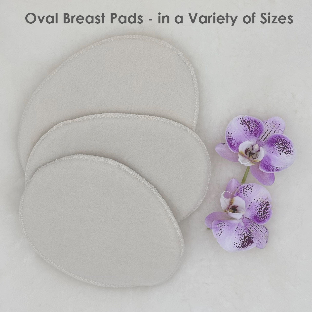 LANACare Organic Merino Wool Nursing Pads, Oval in Various Sizes (Limited Supply!)