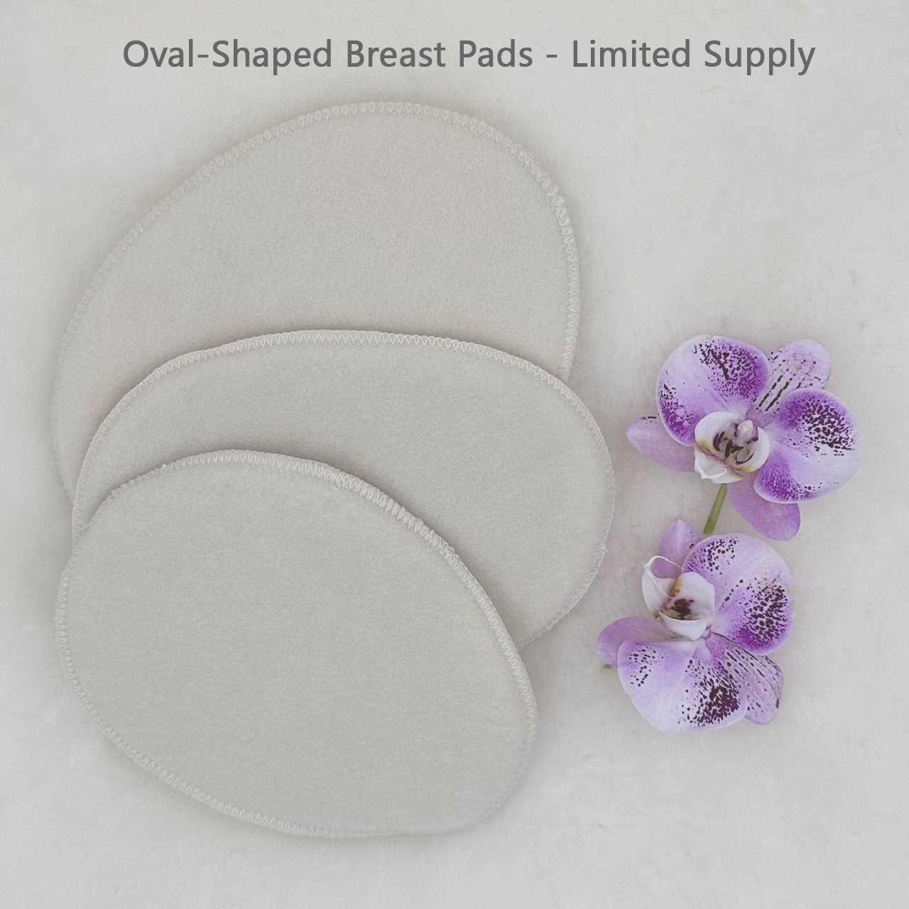 LANACare Organic Merino Wool Nursing Pads, Oval in Various Sizes (Limited Supply!)