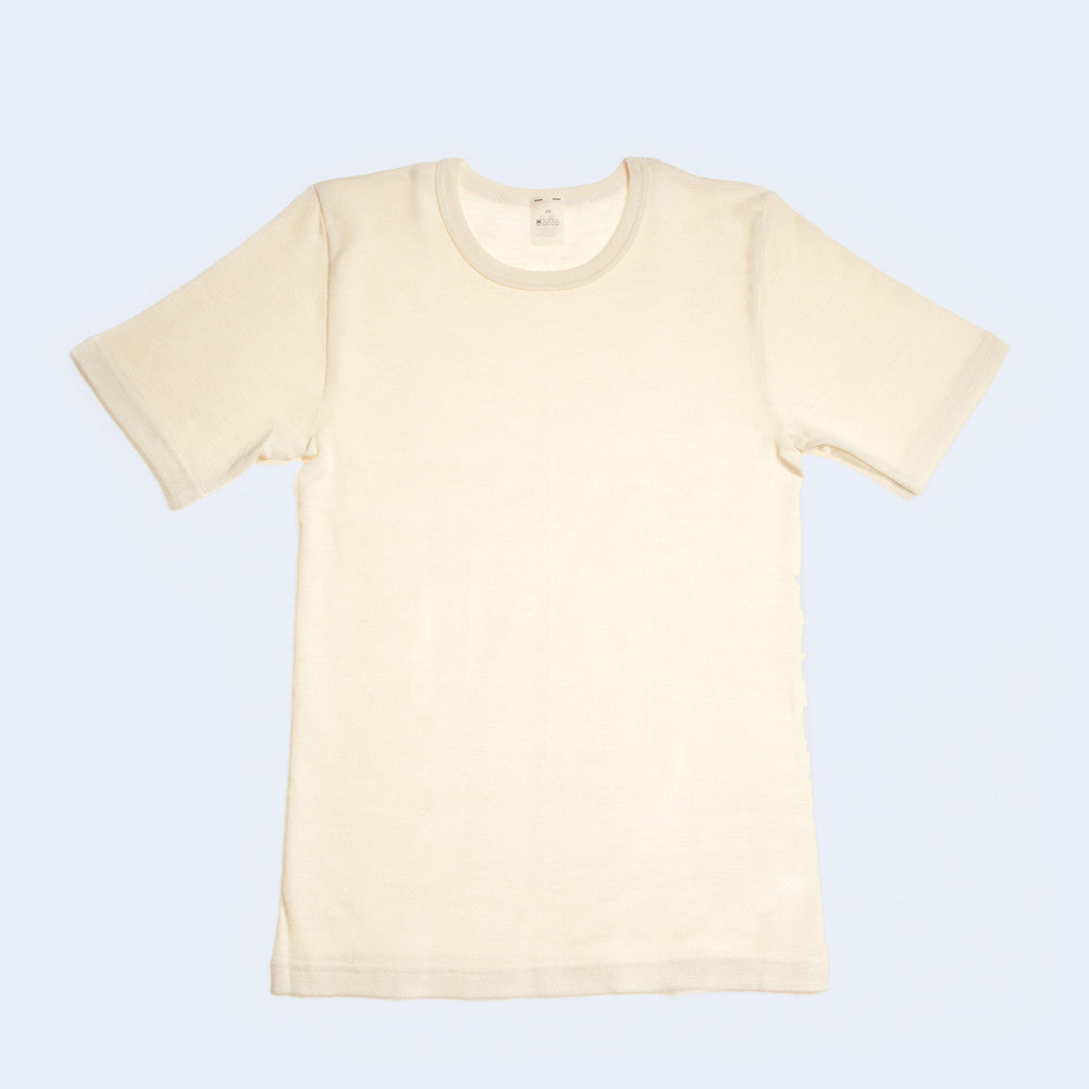 OUTLET HOCOSA "Sport" Organic Merino Wool/Silk Short-Sleeve Undershirt for Men or Women