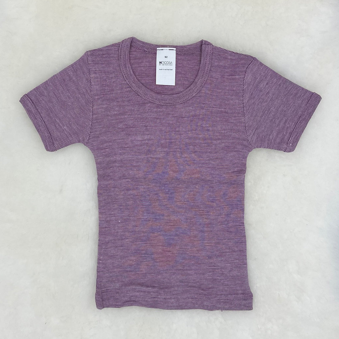HOCOSA Kids' Short-Sleeve Shirt in Organic Cotton/Wool/Silk