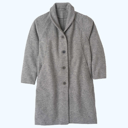 DISANA Women's Coat in Boiled Organic Merino Wool