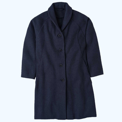 DISANA Women's Coat in Boiled Organic Merino Wool