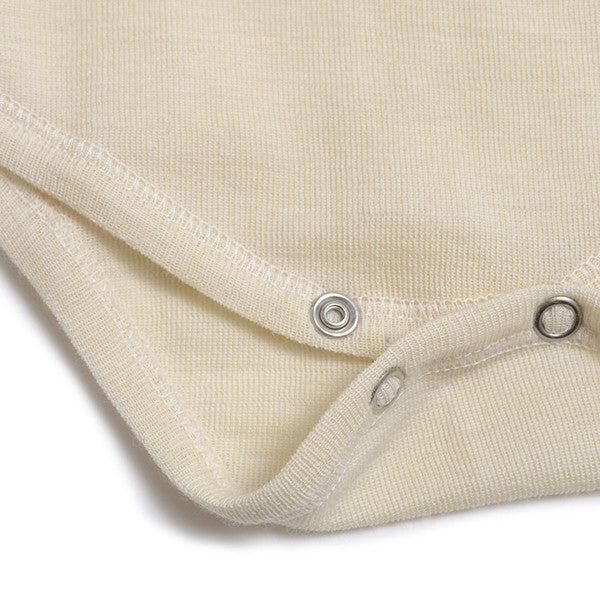 OUTLET HOCOSA Organic Wool/Silk Snap-Bottom Shirt with Short Sleeves