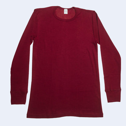 OUTLET HOCOSA "Sport" Organic Merino Wool/Silk Long-Sleeve Undershirt for Men or Women, Colors