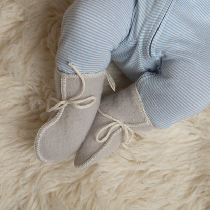 LANACare Baby Booties in Organic Merino Wool