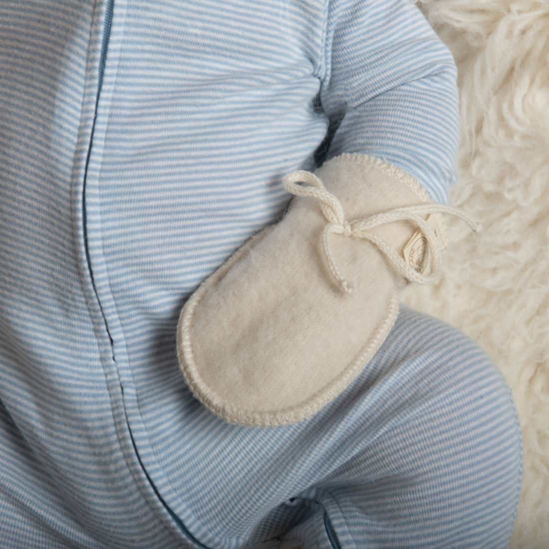 OUTLET LANACare Baby Mittens in Organic Merino Wool