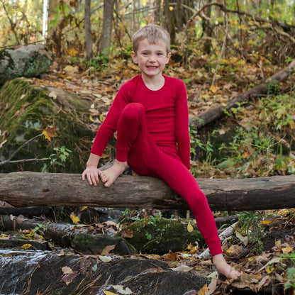 HOCOSA Kid's Organic Merino Wool Long-Underwear Pants - VARIOUS COLORS