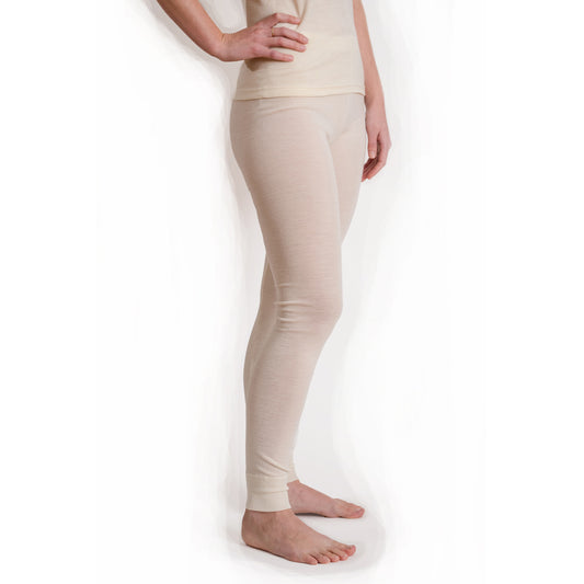 OUTLET HOCOSA Organic Wool/Silk THERMAL Long-Underwear Pants for Men or Women