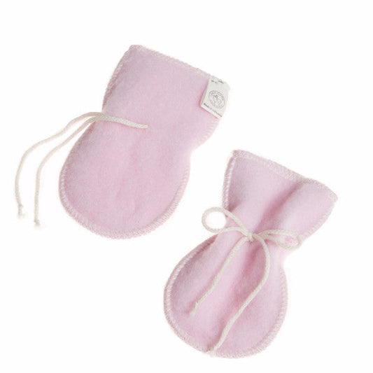 LANACare Baby Mittens in Organic Merino Wool - SOFT PINK