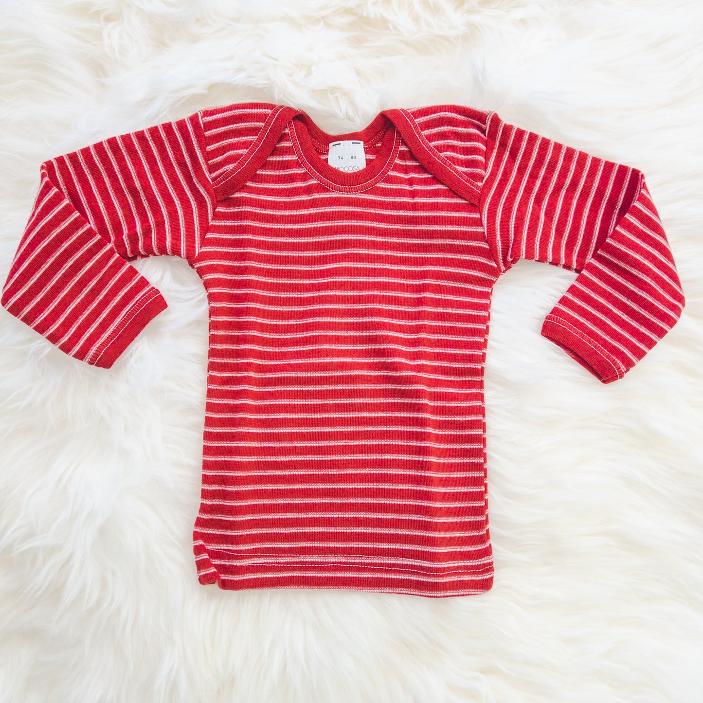 HOCOSA Baby Shirt, Long Sleeves, Organic Wool