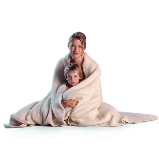 LANACare Grown-Up Blanket/Throw in Soft Organic Merino Wool