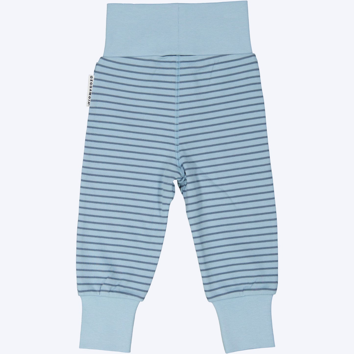 Geggamoja® Organic Cotton Baby Pants - LIGHT BLUE STRIPE