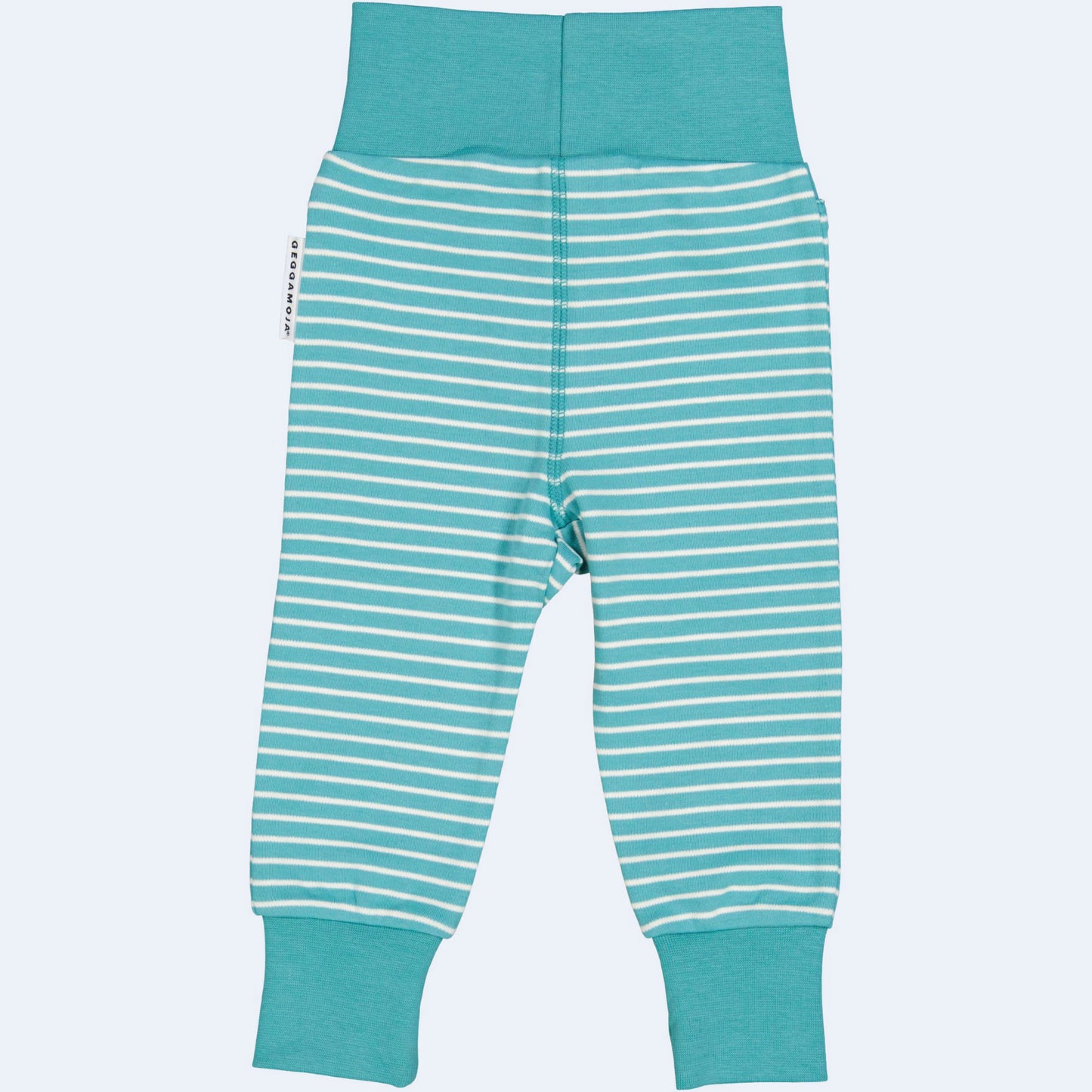 Geggamoja® Organic Cotton Baby/Toddler Pants - DARK MINT STRIPE
