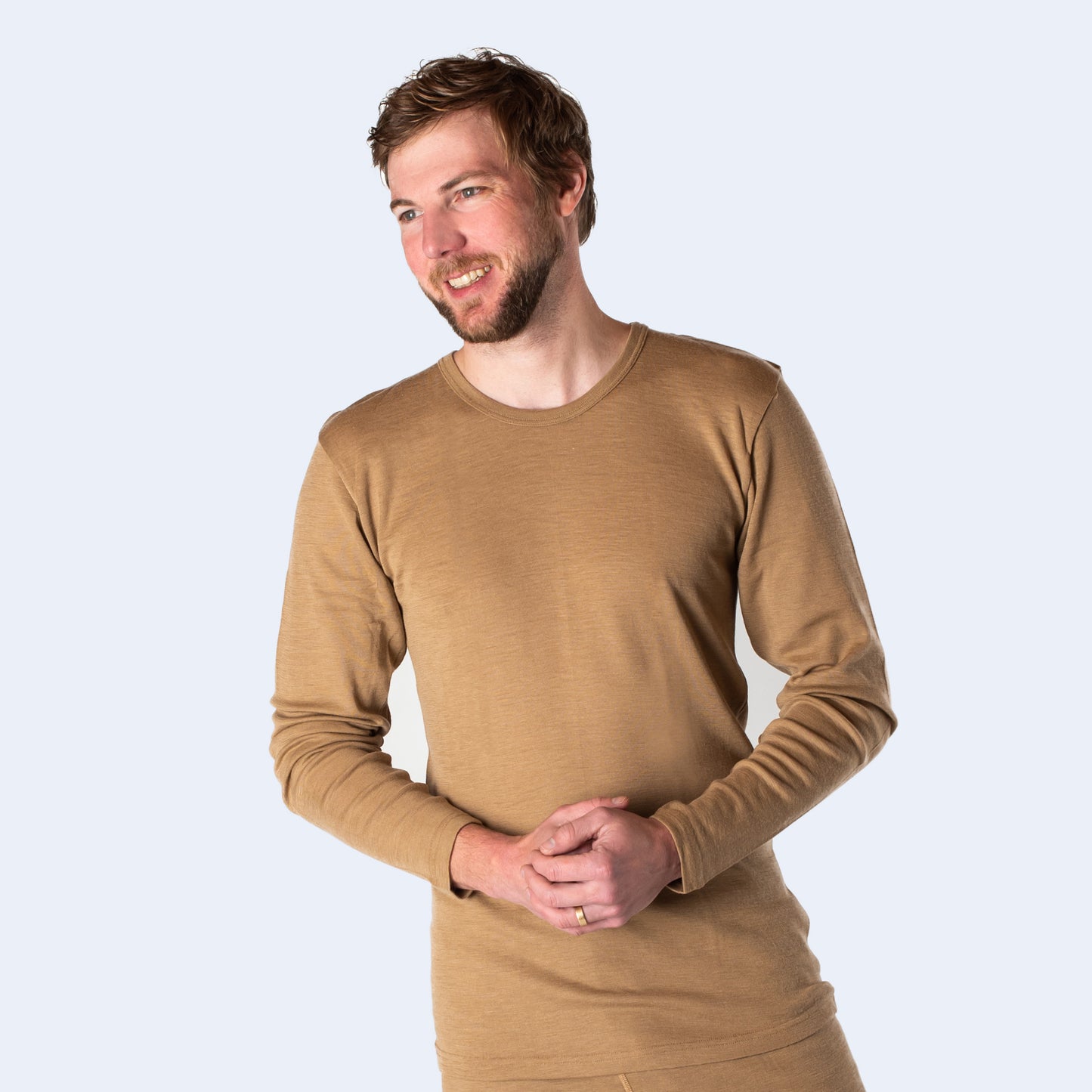 HOCOSA "Sport" Organic Merino Wool/Silk Long-Sleeve Undershirt for Men or Women, Colors