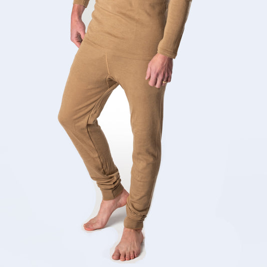 HOCOSA "Sport" Organic Wool/Silk Long-Underwear Pants for Men or Women, Colors