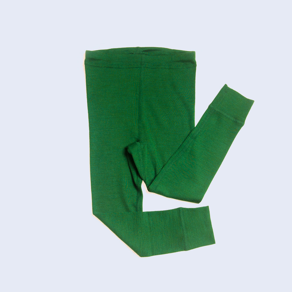 HOCOSA Kid's Organic Wool/Silk Long-Underwear Pants - PINK/WHITE STRIPE