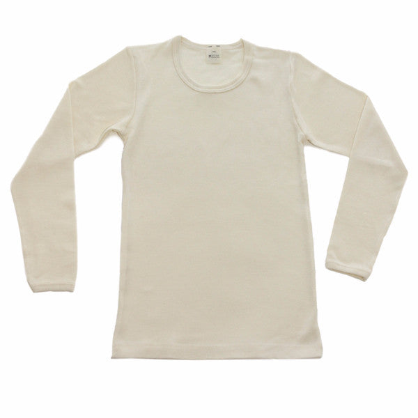 OUTLET HOCOSA Kid's Organic Wool/Silk Undershirt with Long Sleeves