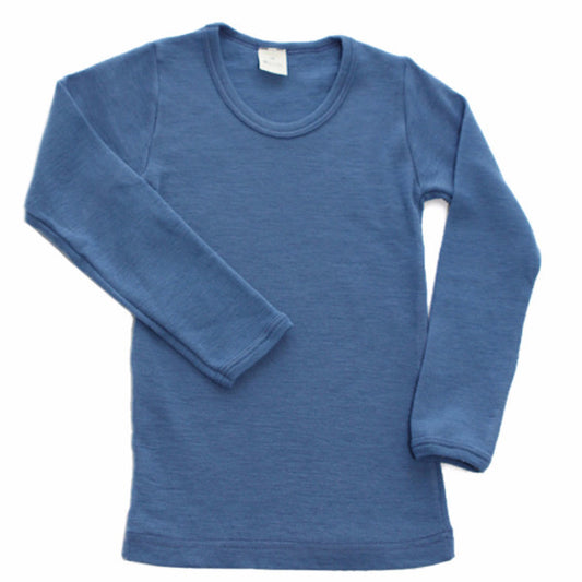 OUTLET Hocosa Kid's Organic Merino Wool Underwear Shirt with Long Sleeves