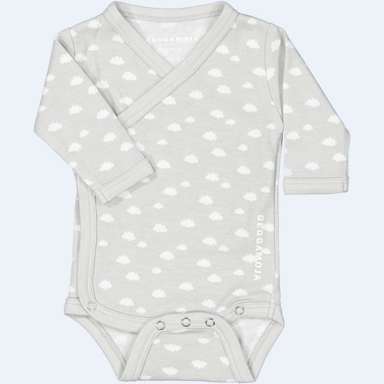 Geggamoja® Preemie Body Shirt in Bamboo/Organic Cotton - GREY CLOUD