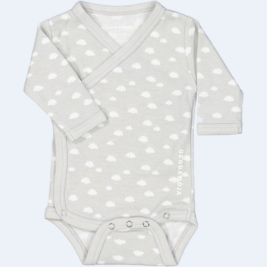Geggamoja® Preemie Body Shirt in Bamboo/Organic Cotton - GREY CLOUD
