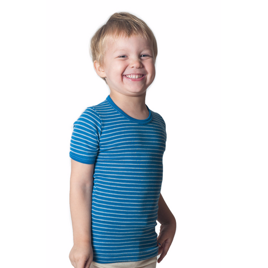 OUTLET Hocosa Kids' Organic Wool Undershirt with Short Sleeves