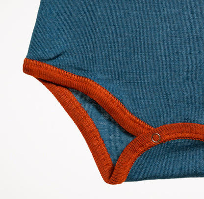 HOCOSA Organic Wool/Silk Snap-Bottom Shirt, Long Sleeves