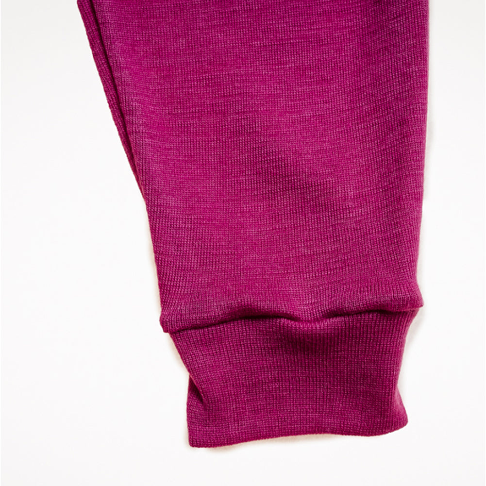 hocosa organic merino wool baby pants, red – greendesign