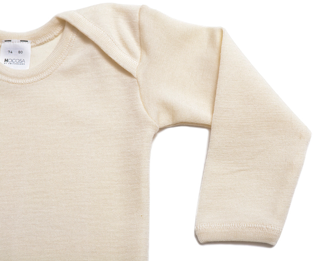 OUTLET Hocosa Baby Shirt, Long Sleeves, in Organic Wool
