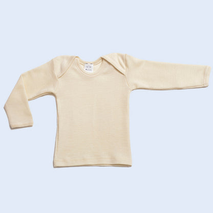 HOCOSA Baby Shirt, Long Sleeves, Organic Wool