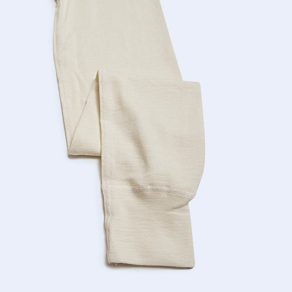 HOCOSA Men's Organic Wool/Silk Long Underwear Pants, with Fly