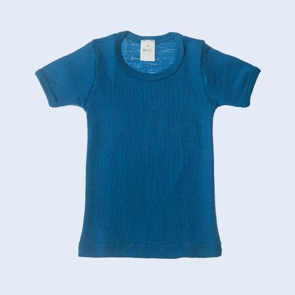 HOCOSA Kids' Organic Wool Undershirt with Short Sleeves - VARIOUS COLORS