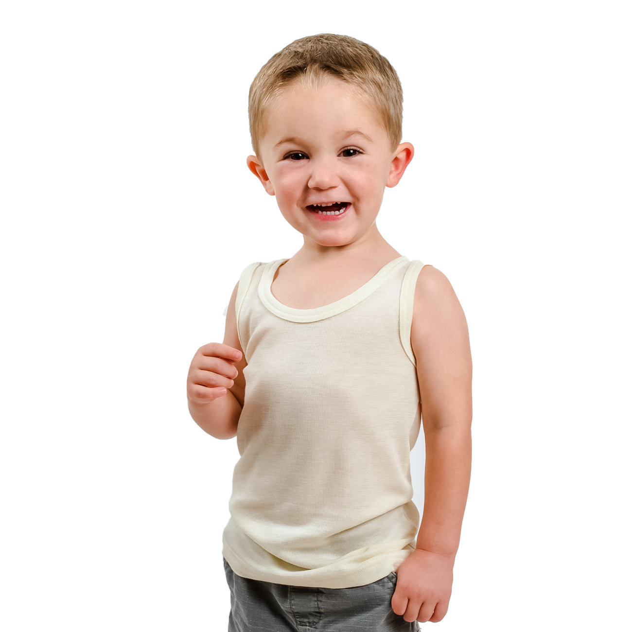 OUTLET Hocosa Kids' Organic Wool/Silk Sleeveless Undershirt